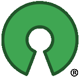 An image was here of a green keyhole-like circle, the logo of the Open Source Initiative.