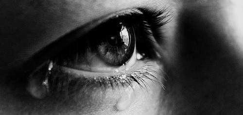 An image was here of a crying eye with tears.